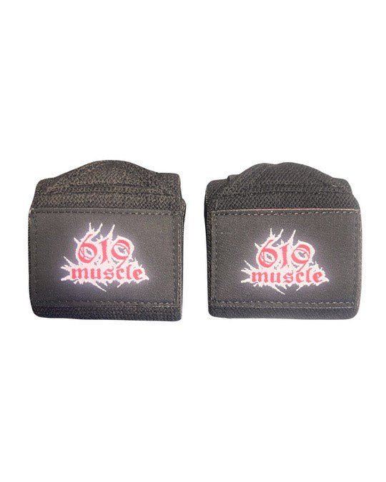 619 Muscle Wrist Wraps Black/Black