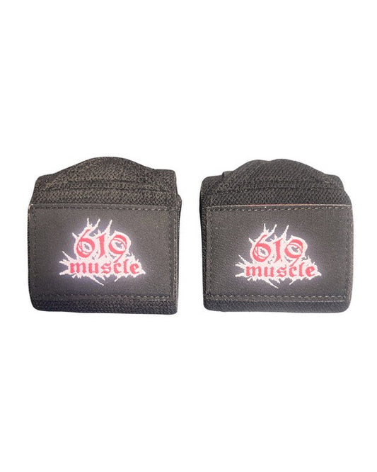 619 Muscle Wrist Wraps Black/Black