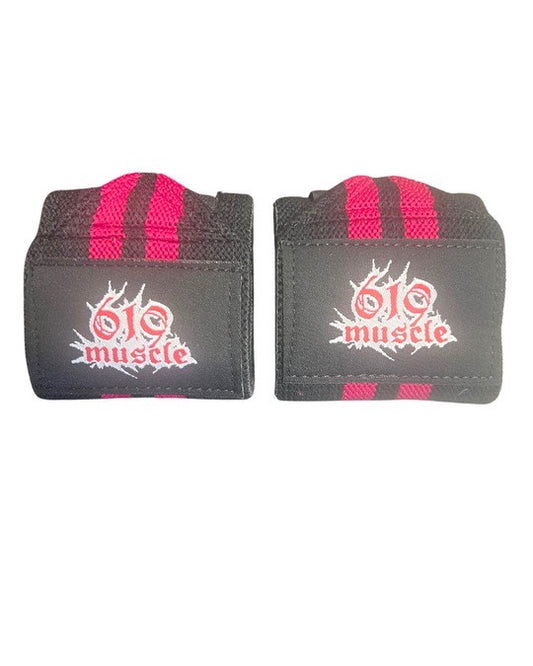 619 Muscle Wrist Wraps Black/Pink