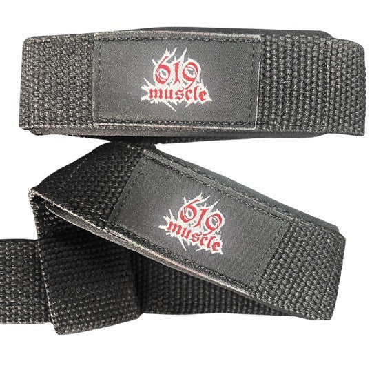 619 Muscle Lifting Straps Black