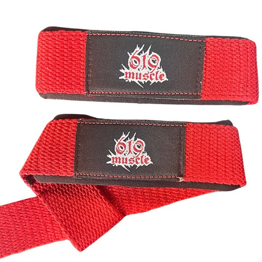 619 Muscle Lifting Straps Red