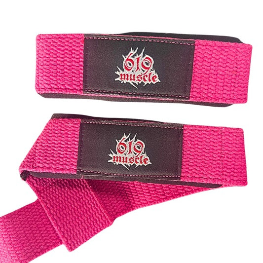 619 Muscle Lifting Straps Pink